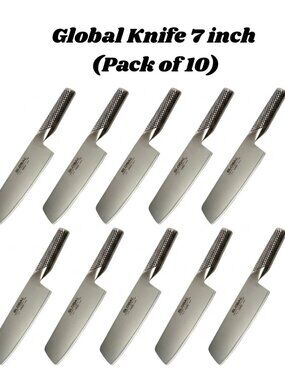 Global G5 7" Vegetable Knife Cromova 18 Stainless Steel (Pack of 10)